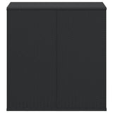 vidaXL Tuinbox 100x49x103,5 cm polyetheen rattan zwart