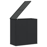 vidaXL Tuinbox 100x49x103,5 cm polyetheen rattan zwart
