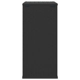vidaXL Tuinbox 100x49x103,5 cm polyetheen rattan zwart
