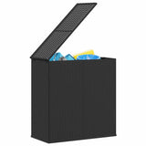 vidaXL Tuinbox 100x49x103,5 cm polyetheen rattan zwart