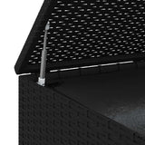 vidaXL Tuinbox 100x49x103,5 cm polyetheen rattan zwart