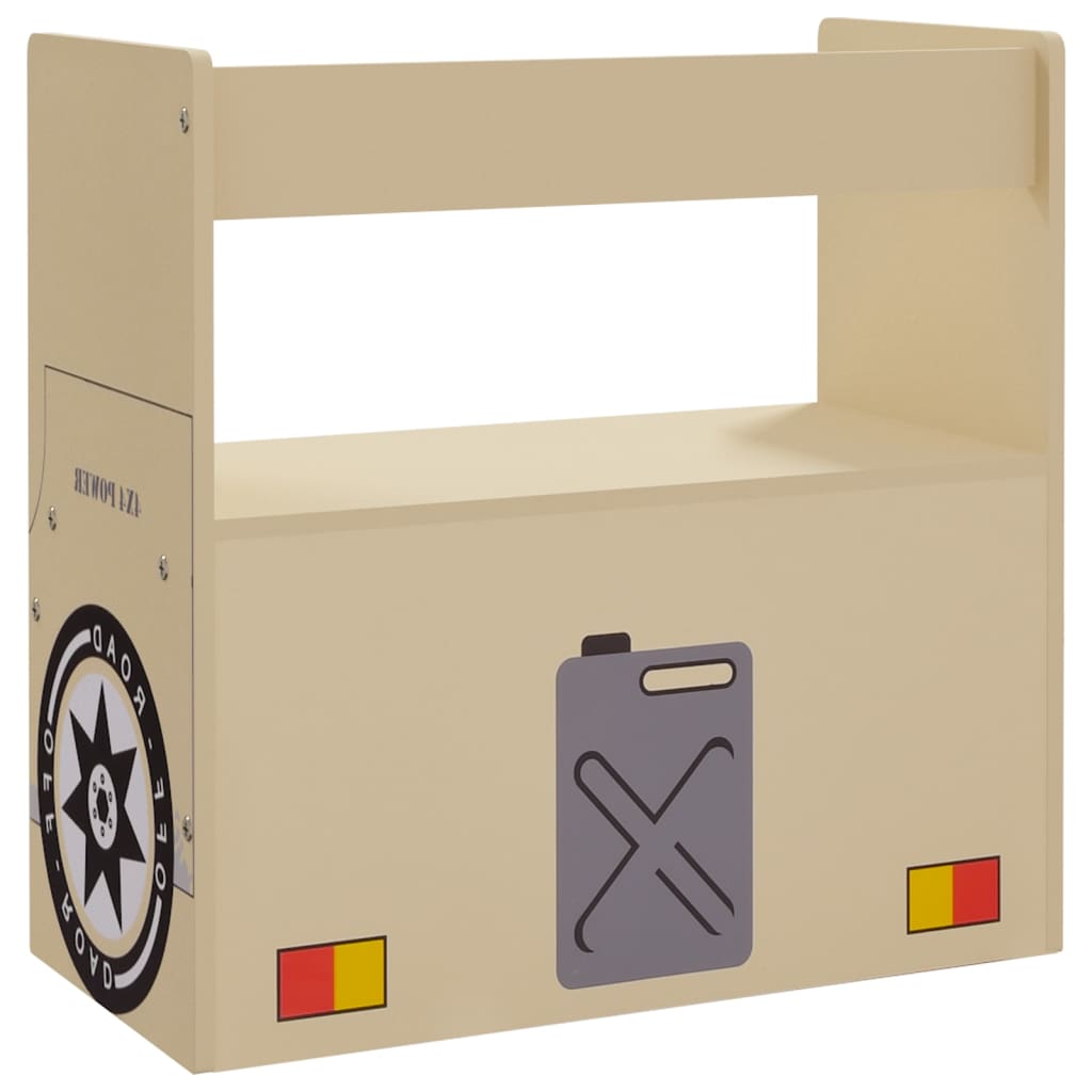vidaXL 3-Piece Kids' Table and Chair Set Off-Road Car Design MDF