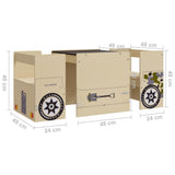 vidaXL 3-Piece Kids' Table and Chair Set Off-Road Car Design MDF