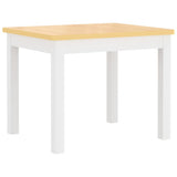 vidaXL 3-Piece Kids Table and Chair Set MDF White and Grey