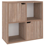 vidaXL Boekenkast 60x27,5x59,5 cm bewerkt hout grijs sonoma eikenkleur