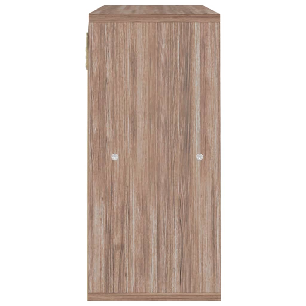 vidaXL Boekenkast 60x27,5x59,5 cm bewerkt hout grijs sonoma eikenkleur