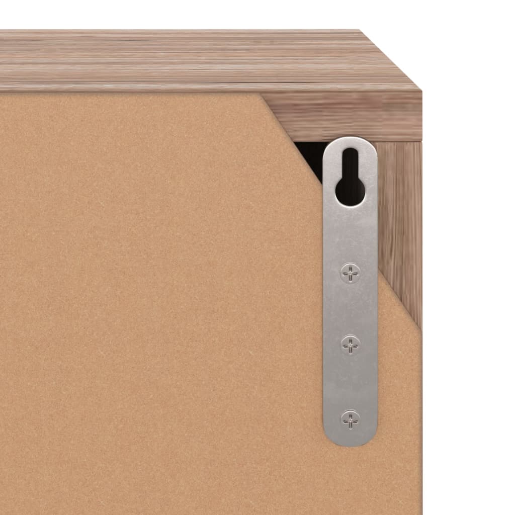 vidaXL Boekenkast 60x27,5x59,5 cm bewerkt hout grijs sonoma eikenkleur