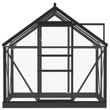 vidaXL Kweekkas 155x103x191 cm aluminium en glas antracietkleurig