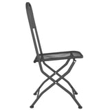vidaXL Folding Garden Chairs 2 pcs Mesh Anthracite