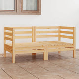 vidaXL 2-seater Garden Bench Solid Pinewood