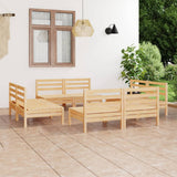 vidaXL 8-Piece Lounge Set Solid Pine Wood