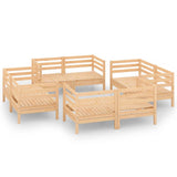 vidaXL 8-Piece Lounge Set Solid Pine Wood