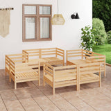vidaXL 8-Piece Lounge Set Solid Pine Wood