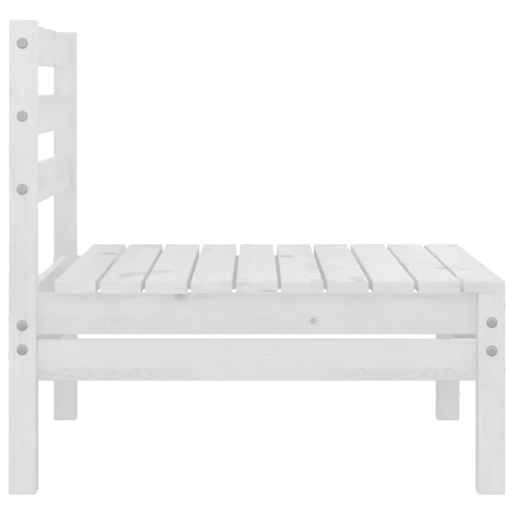 vidaXL 5-piece Lounge Set Solid Pine Wood White