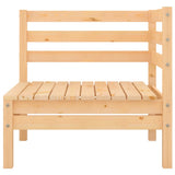 vidaXL 4-Piece Solid Pine Wood Lounge Set
