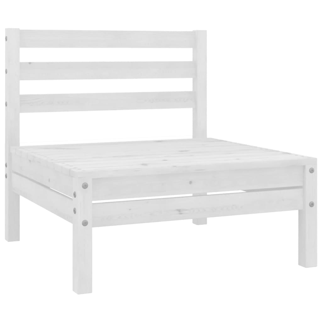 vidaXL 9-piece Lounge Set Solid Pinewood White
