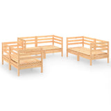 vidaXL 6-Piece Lounge Set Solid Pine Wood
