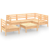 vidaXL 6-Piece Lounge Set Solid Pine Wood