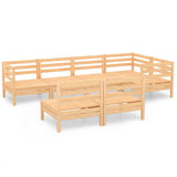 vidaXL 7-Piece Lounge Set Solid Pine Wood