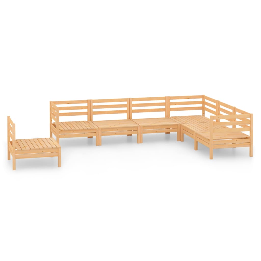 vidaXL 7-delige Loungeset massief grenenhout