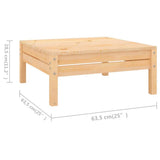 vidaXL 10-Piece Solid Pinewood Lounge Set