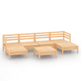 vidaXL 7-Piece Lounge Set Solid Pine Wood