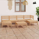 vidaXL 7-Piece Lounge Set Solid Pine Wood