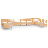 vidaXL 10-delige Loungeset massief grenenhout