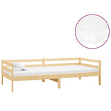 vidaXL Slaapbank met matras massief grenenhout 90x200 cm
