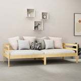 vidaXL Slaapbank met matras massief grenenhout 90x200 cm