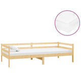 vidaXL Slaapbank met matras massief grenenhout 90x200 cm