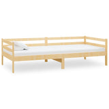 vidaXL Slaapbank met matras massief grenenhout 90x200 cm