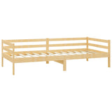 vidaXL Slaapbank met matras massief grenenhout 90x200 cm
