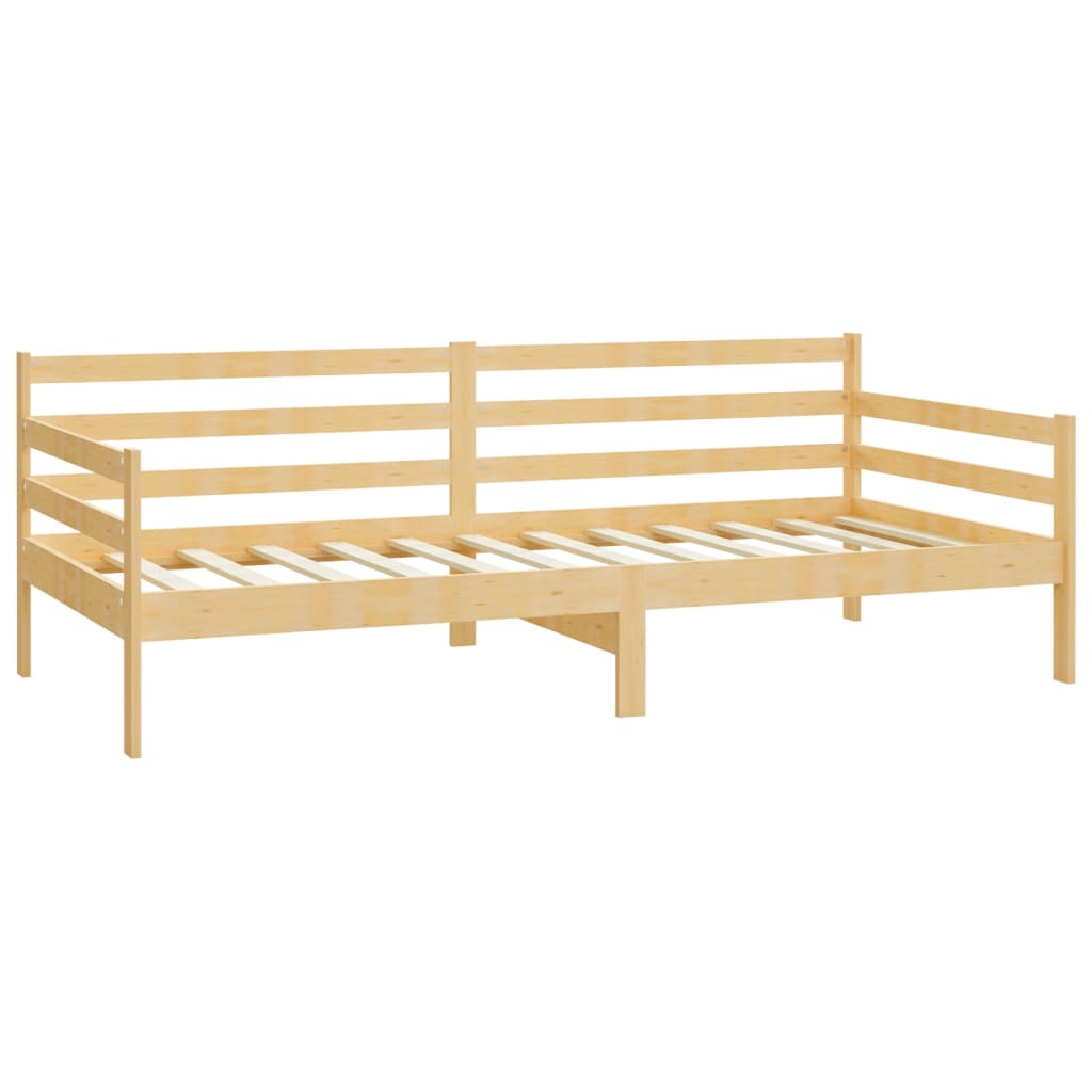 vidaXL Slaapbank met matras massief grenenhout 90x200 cm