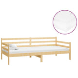 vidaXL Slaapbank met matras massief grenenhout 90x200 cm