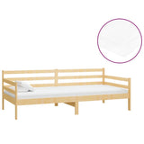 vidaXL Slaapbank met matras massief grenenhout 90x200 cm