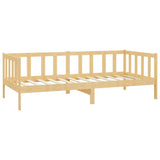vidaXL Slaapbank met matras massief grenenhout 90x200 cm