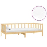 vidaXL Slaapbank met matras massief grenenhout 90x200 cm