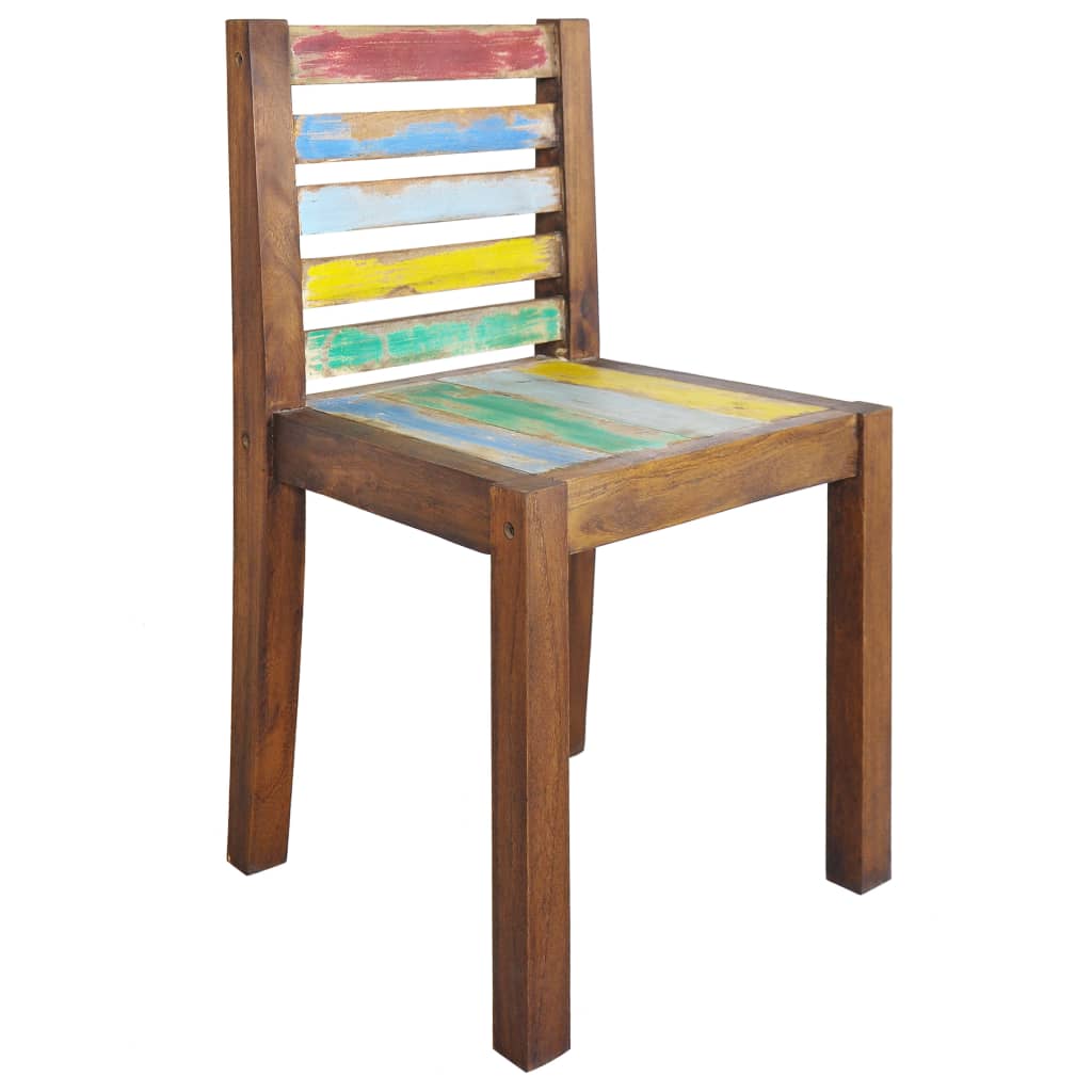 vidaXL Eetkamerstoelen 6 st massief gerecycled hout