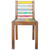 vidaXL Eetkamerstoelen 6 st massief gerecycled hout