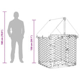 vidaXL Outdoor Dog Kennel with Roof 100x100x150 cm