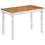 vidaXL Eettafel 110x60x76 cm massief mangohout