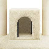 vidaXL Cat Scratching Tree with Sisal Scratching Posts 110 cm Cream