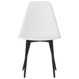 vidaXL Eetkamerstoelen 6 st PP wit