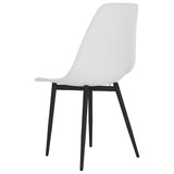 vidaXL Eetkamerstoelen 6 st PP wit