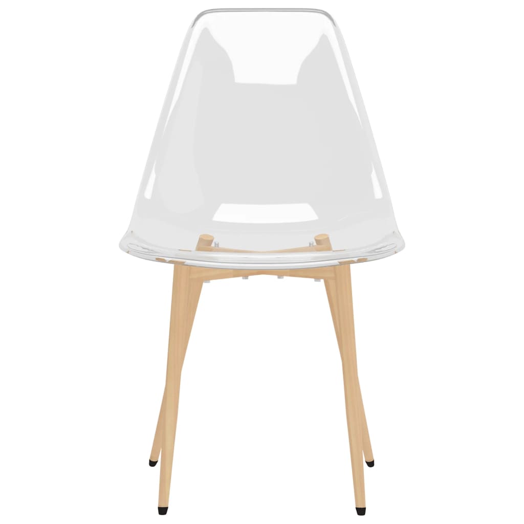 vidaXL Eetkamerstoelen 6 st PET transparant