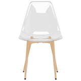 vidaXL Eetkamerstoelen 6 st PET transparant