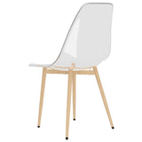 vidaXL Eetkamerstoelen 6 st PET transparant