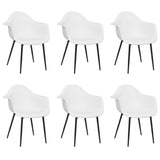vidaXL Étages de chambre 6 st PP blanc