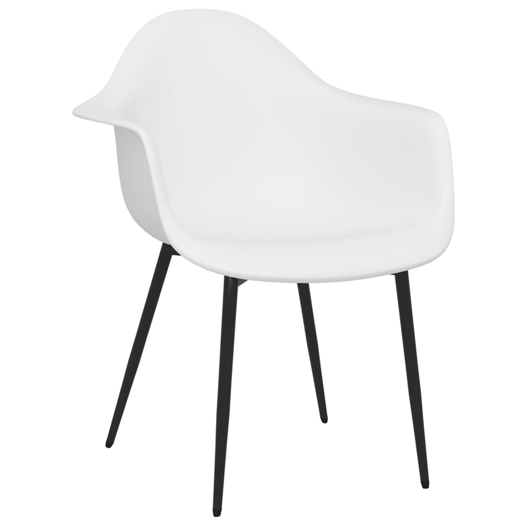 vidaXL Étages de chambre 6 st PP blanc